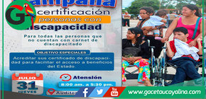 Jornada de certificación en Tahuania fortalece inclusión social local