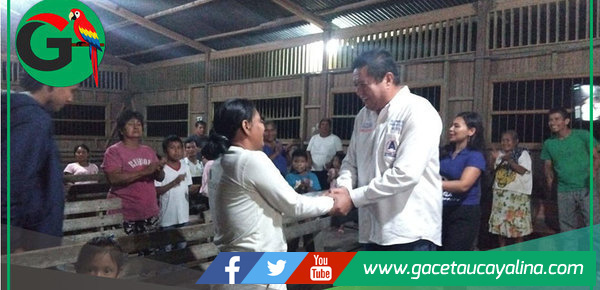 Edwin Miranda recibe respaldo de caseríos en Nueva Requena