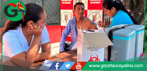 Colegio de Periodistas realiza jornada gratuita de vacunación en Ucayali