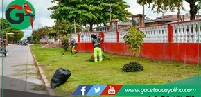 Contamana se renueva con limpieza, arborización y cuidado de espacios públicos