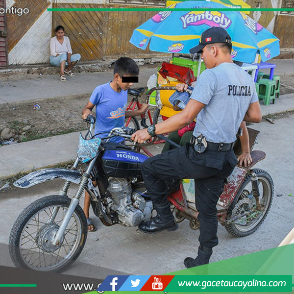 Sepahua refuerza controles para evitar menores conduciendo vehículos motorizados