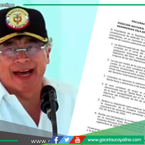 Petro rechaza soberanía del Perú sobre isla Santa Rosa