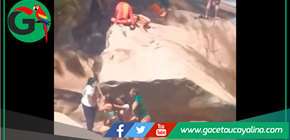 Deslizamiento de rocas causa tragedia en el Velo de la Novia en Padre Abad