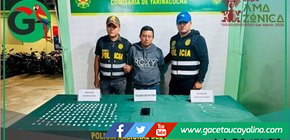 Detienen a enfermero en Pucallpa con 144 envoltorios de droga
