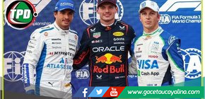 Verstappen le arrebató la pole a Sainz en el GP de Azerbaiyán