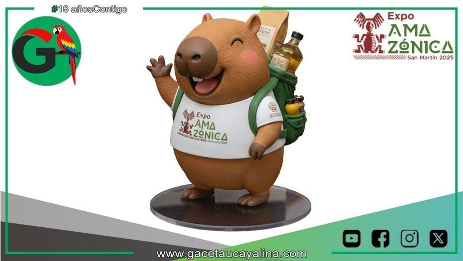 Napuki, el capibara será imagen oficial de Expoamazónica 2025