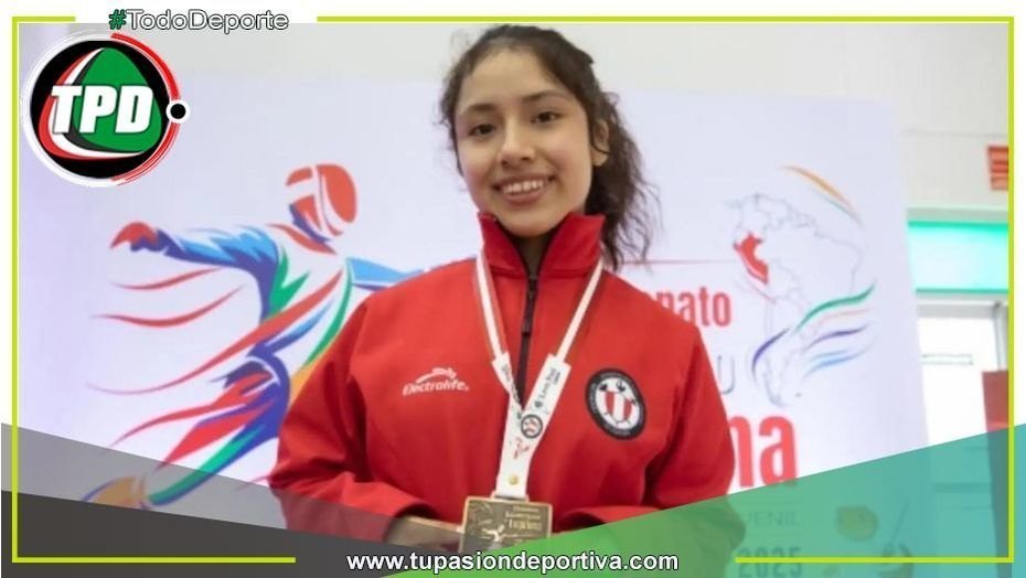 Cielo Vizcarra gana la primera medalla dorada en el Sudamericano de Esgrima