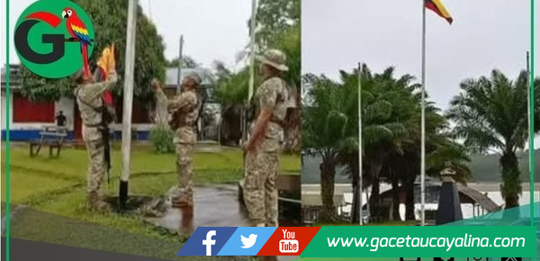 Nuevamente Izan bandera colombiana en comunidad peruana olvidada por Estado