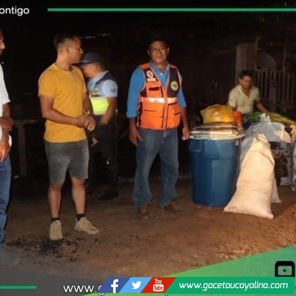 Defensa Civil brinda ayuda inmediata a familias tras incendio en Contamana