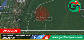 Ingemmet identifica 60 zonas críticas vulnerables a sismos en Amazonas