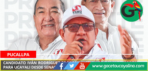 Candidato Iván Rodríguez propone justicia social y desarrollo para Ucayali desde Senado