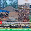 Fiscalía interviene minería ilegal y destruye maquinarias en área protegida de Madre de Dios