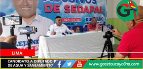 Candidato a Diputado proponen reforma integral del sistema de agua y saneamiento nacional