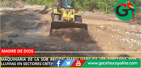 Sub Región Manu atiende emergencia en carretera y exhorta a tomar precauciones