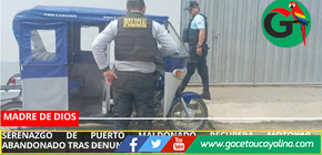 Serenazgo de Puerto Maldonado recupera motokar abandonado tras denuncia vecinal