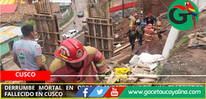 Derrumbe mortal en obra clandestina deja un trabajador fallecido en Cusco