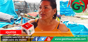 Comerciantes de Bellavista Nanay esperan ingresar al nuevo mercado en Enero