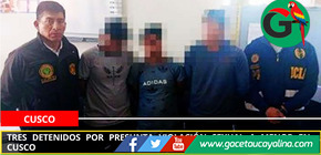 Tres detenidos por presunta violación sexual a menor en Cusco