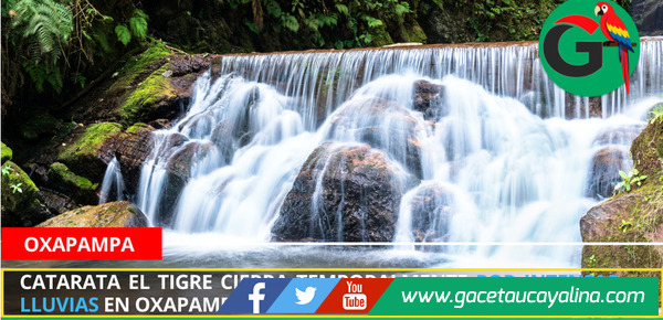 Catarata El Tigre cierra temporalmente por intensas lluvias en Oxapampa
