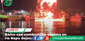 Doce heridos tras explosión e incendio de embarcación con combustible ayer