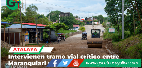 Ejecutan trabajos de emergencia en carretera clave de Atalaya