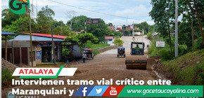 Ejecutan trabajos de emergencia en carretera clave de Atalaya