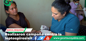Realizaron campaña contra la leptospirosis en comunidades de Uchunya y Shambo Porvenir 