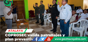 Aprueban planes de seguridad para Carnaval en Atalaya con patrullaje