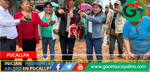 Inician pavimentación de jirón Callería y avenida Abujao en Pucallpa