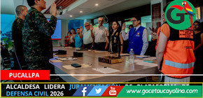 Alcaldesa lidera juramentación de plataforma de defensa civil 2026