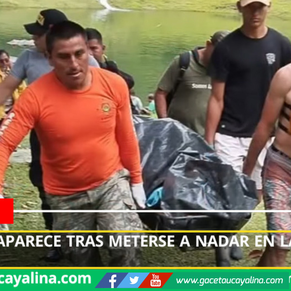 Policía desaparece tras meterse a nadar en laguna en Pozuzo