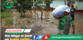 Río Mayo al límite: puente colgante de Zapote en grave peligro en San Martín