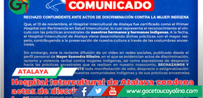 Hospital Intercultural de Atalaya condena actos de discriminación contra mujeres