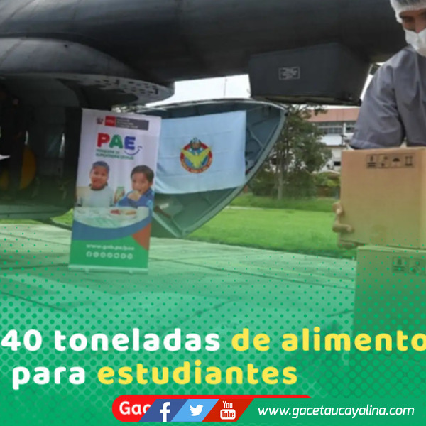 FAP traslada 40 toneladas de alimentos escolares a Yurúa
