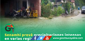 Senamhi alerta lluvias fuertes en sierra y selva este fin de semana