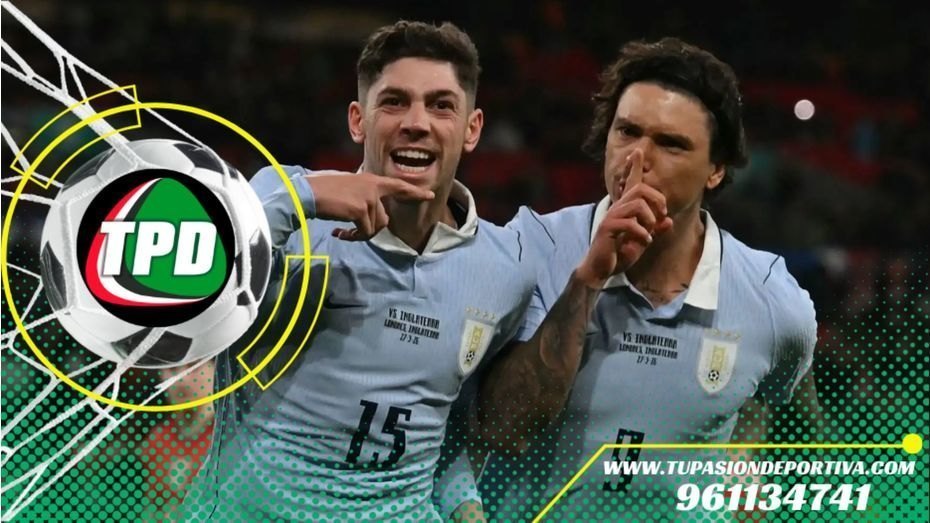 Uruguay empata sobre el final con Inglaterra