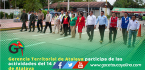 Atalaya celebró 14 años de recategorización con actos cívicos masivos
