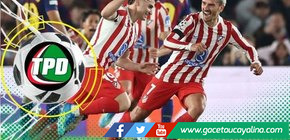 Atlético de Madrid gana 2-0 de visita a Barcelona en el Camp Nou y pone un pie y medio en semis